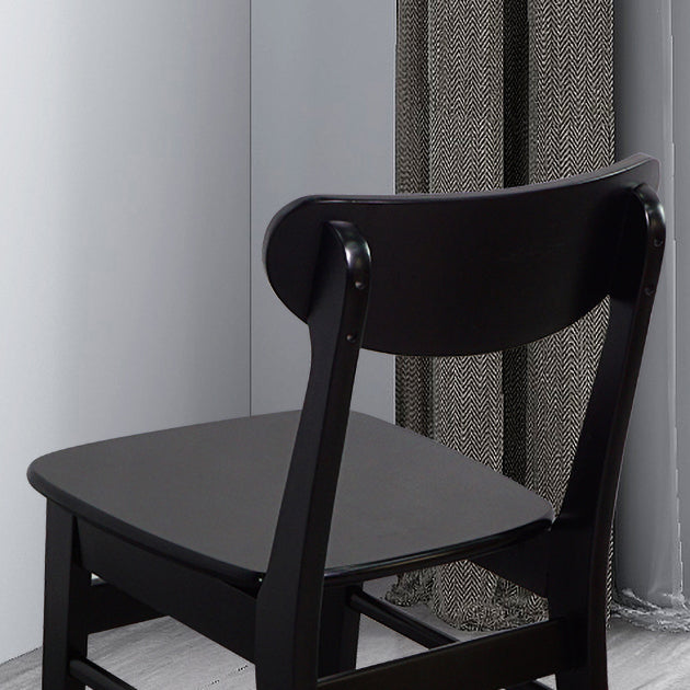 Silla auxiliar de comedor tapizada escandinava Silla de comedor con respaldo abierto
