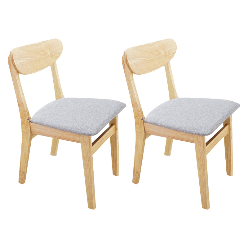 Scandinavian Upholstered Dining Side Chair Open Back Dining Chair