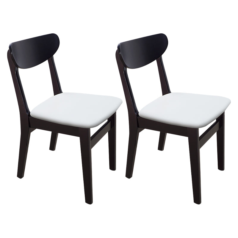 Silla auxiliar de comedor tapizada escandinava Silla de comedor con respaldo abierto