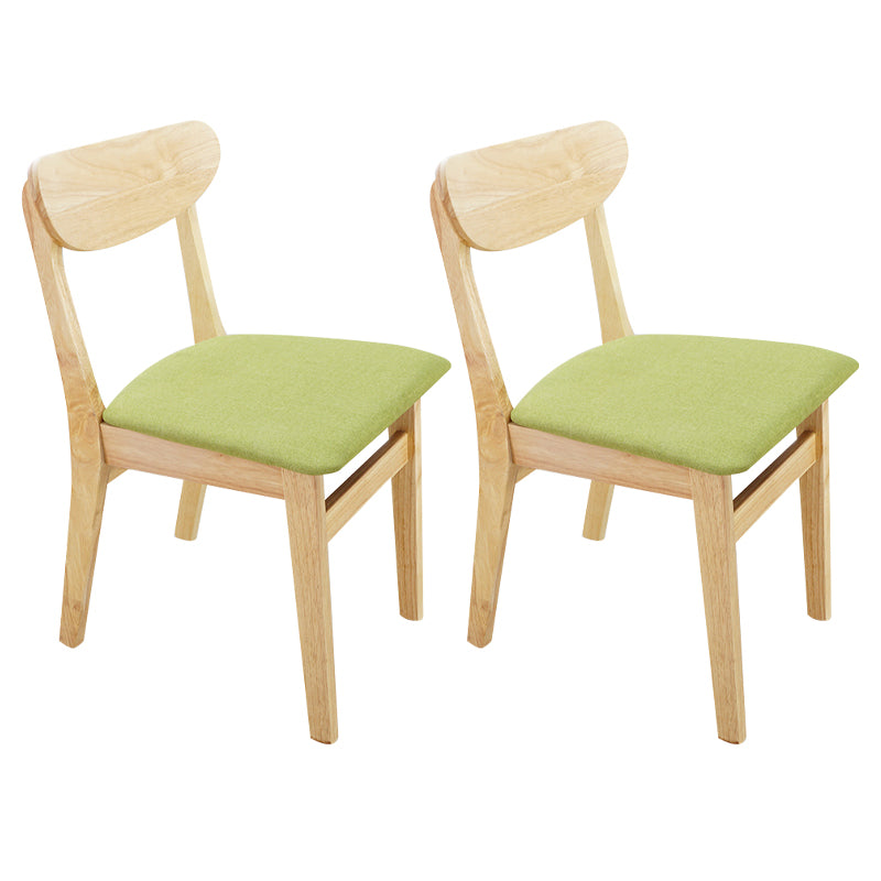 Scandinavian Upholstered Dining Side Chair Open Back Dining Chair