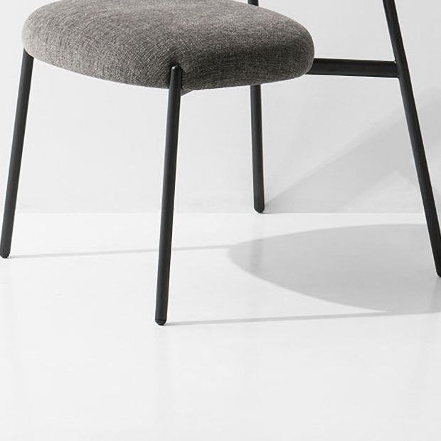 Restaurante de terciopelo estilo diseñador, silla lateral de comedor, silla de comedor con respaldo abierto