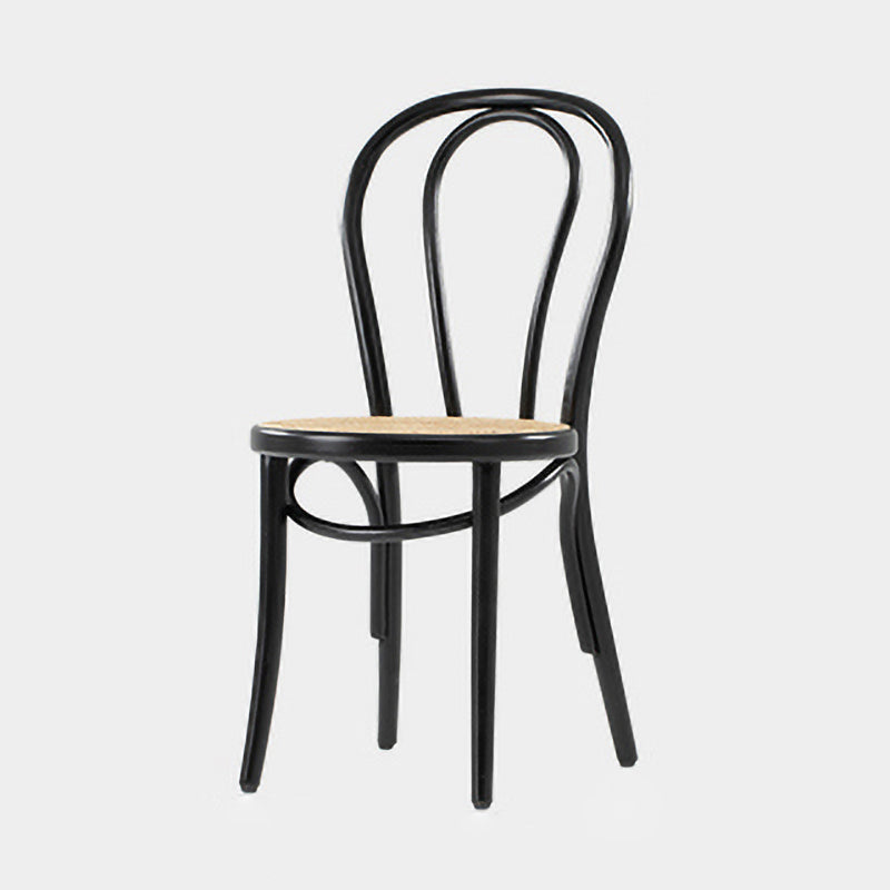 Chaise de salle à manger en bois de style campagnard, chaise latérale à dossier ouvert pour usage domestique
