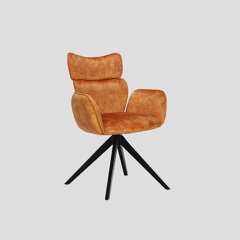Chaise de salle à manger contemporaine en métal, chaise d'appoint rembourrée pour usage domestique