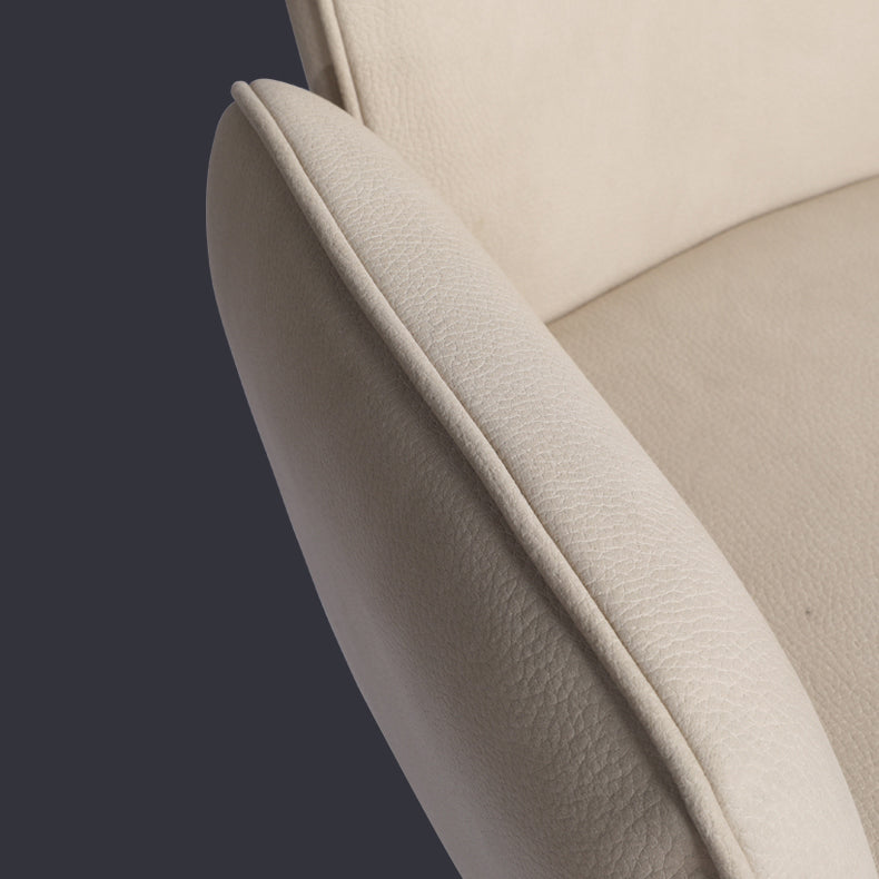Silla de comedor de metal contemporánea, silla lateral de comedor tapizada para uso doméstico