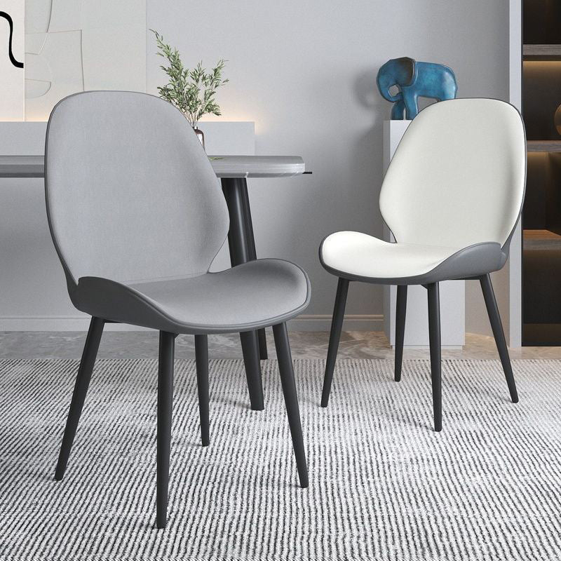 Wingback tapizado moderno del final mate de la silla lateral del restaurante que cena la silla