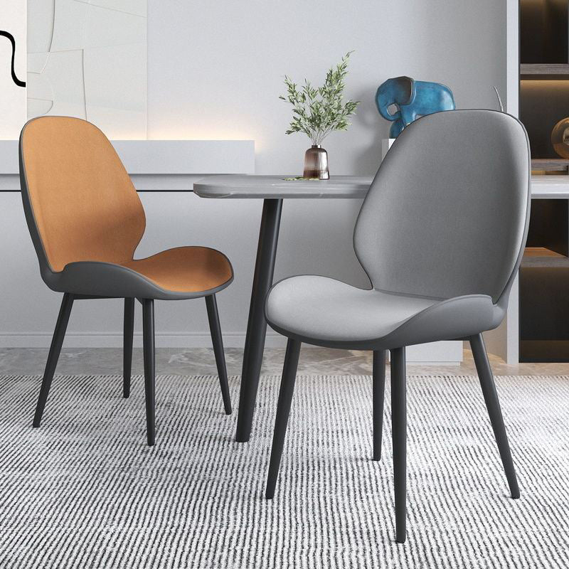Wingback tapizado moderno del final mate de la silla lateral del restaurante que cena la silla