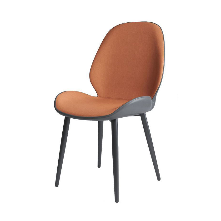Wingback tapizado moderno del final mate de la silla lateral del restaurante que cena la silla