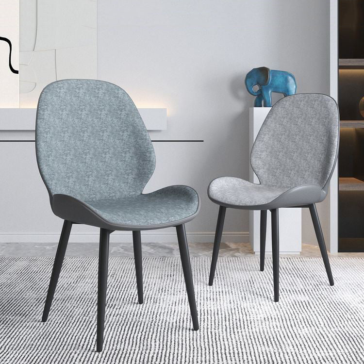 Wingback tapizado moderno del final mate de la silla lateral del restaurante que cena la silla