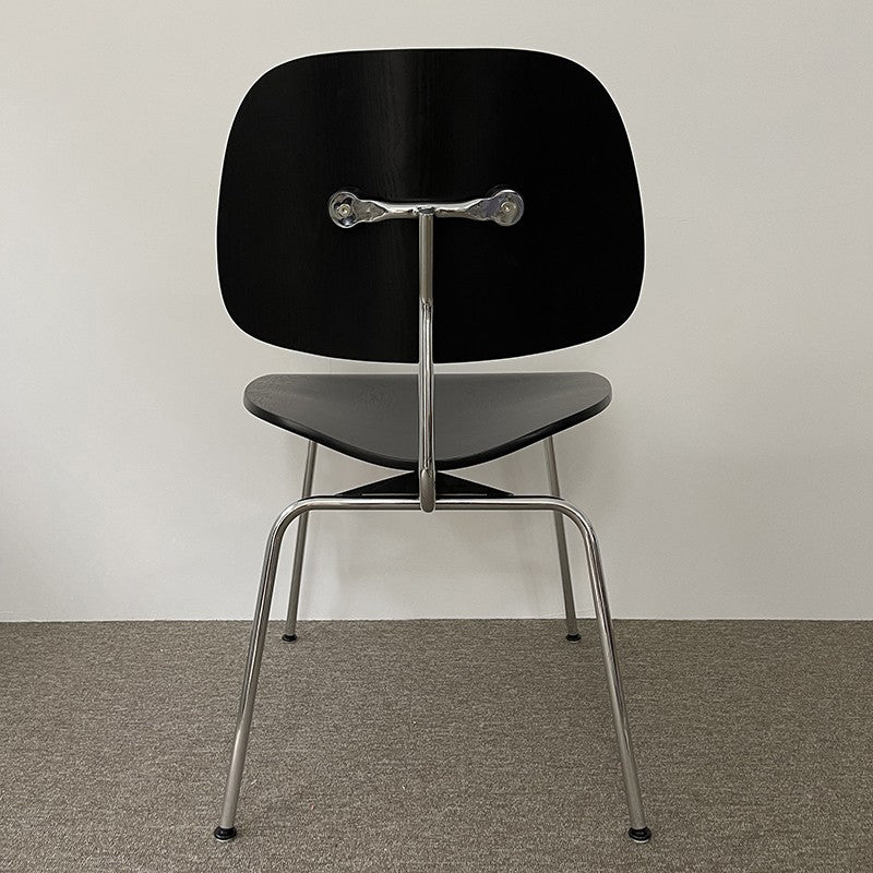 Moderne stijl houten eetstoelen open voor de achterkant van de eetkamerstoel met metalen benen