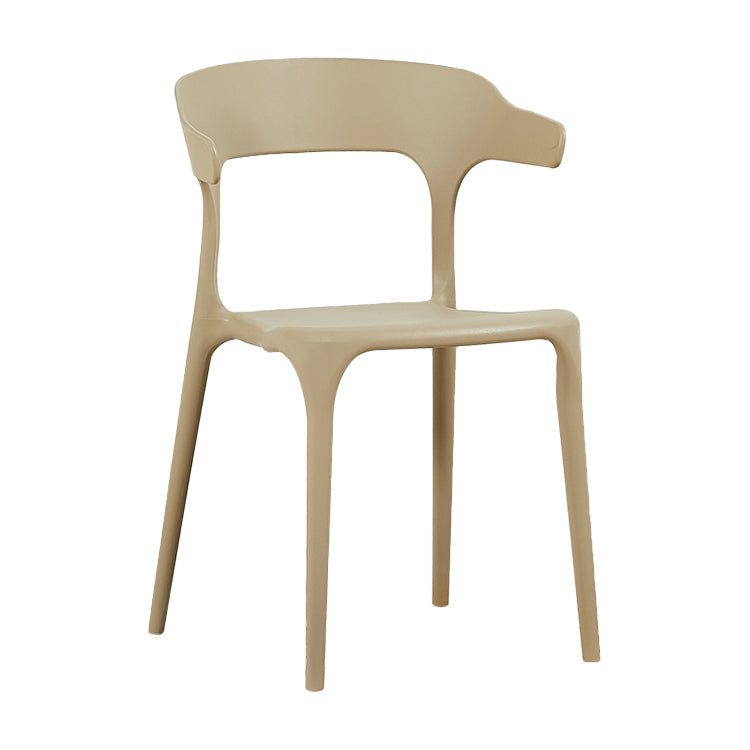 Chaise de salle à manger en plastique de style moderne, chaises latérales empilables sans bras pour la cuisine