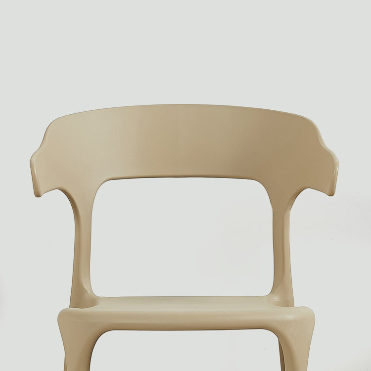 Chaise de salle à manger en plastique de style moderne, chaises latérales empilables sans bras pour la cuisine