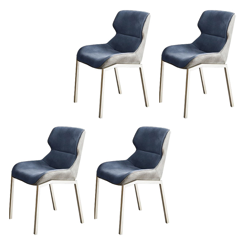 Sillas de comedor de cuero con sillón Wingback Parsons de estilo contemporáneo para uso doméstico