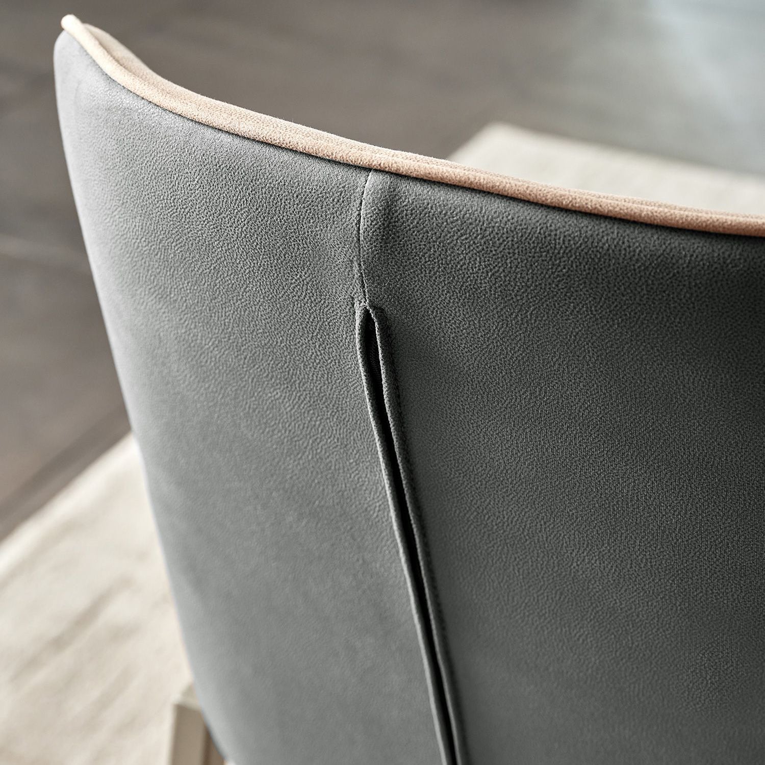 Sillas de comedor de cuero con sillón Wingback Parsons de estilo contemporáneo para uso doméstico