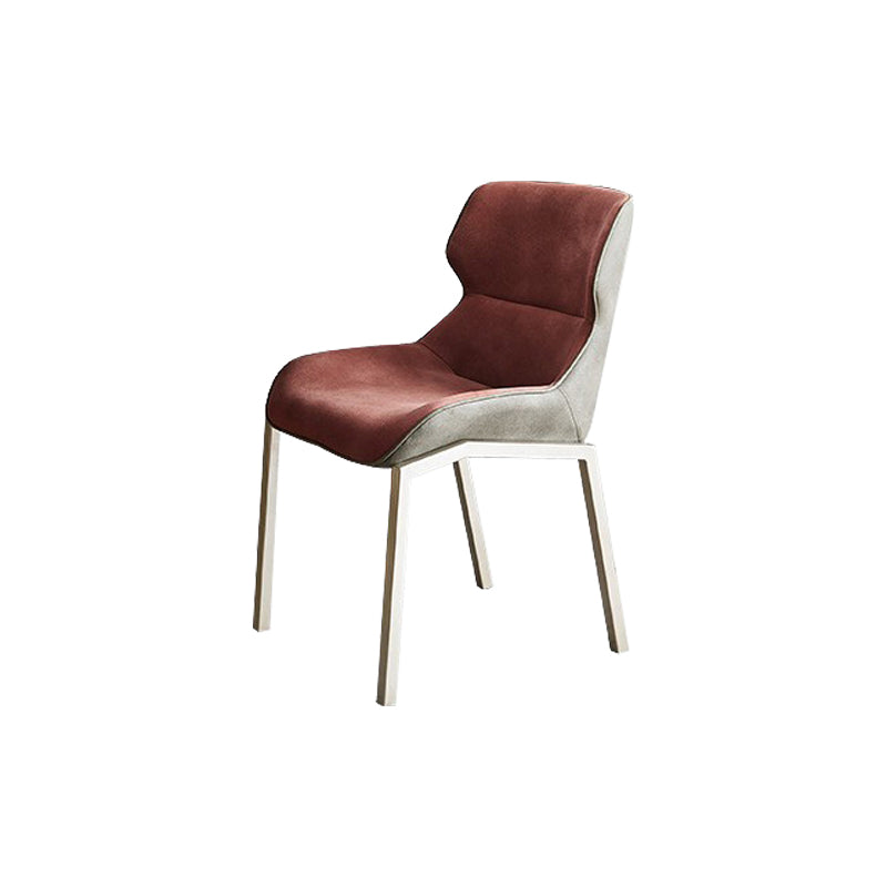 Contemporary Style Wingback Parsons Arm Chair Leather Dining Chairs for Home Use