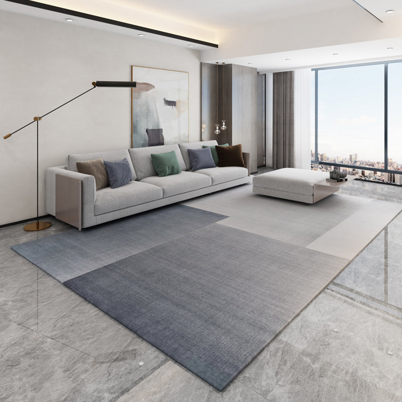 Geometría informal alfombra de poliéster de alfombra de alfombra estampada alfombra resistente a las manchas para la decoración del hogar