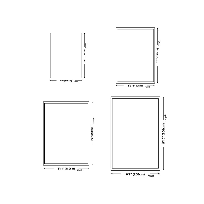 Geometría informal alfombra de poliéster de alfombra de alfombra estampada alfombra resistente a las manchas para la decoración del hogar