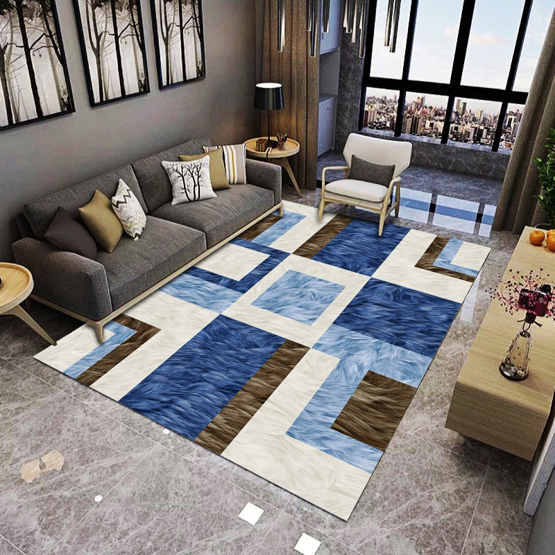 Alfombra de diamantes de poliéster de color interior de color rosa claro para sala de estar para sala de estar