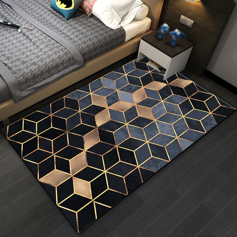 Simplicidad Área de impresión Rectángulo Alfombra alfombra alfombra de poliéster sin deslizamiento alfombra interior para sala de estar