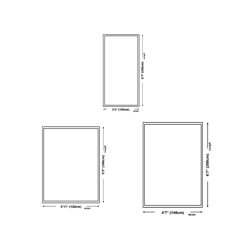 Black Simple Rug Polyester Circle Rug Stain Resistant Indoor Rug for Living Room