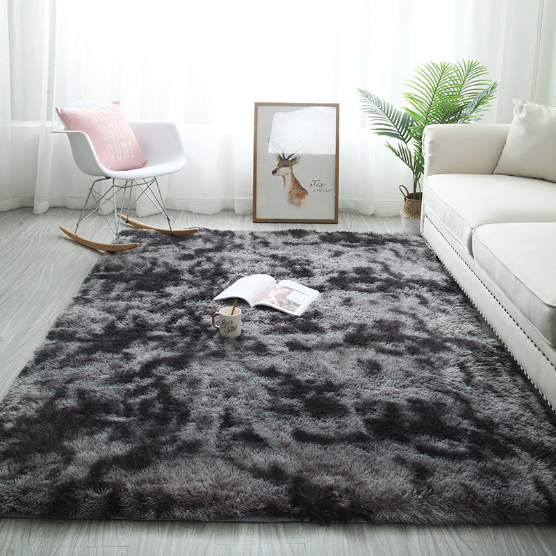 Minimalistische massive Shag-Fläche Teppich Polyester Innenteppich nicht rutschfest