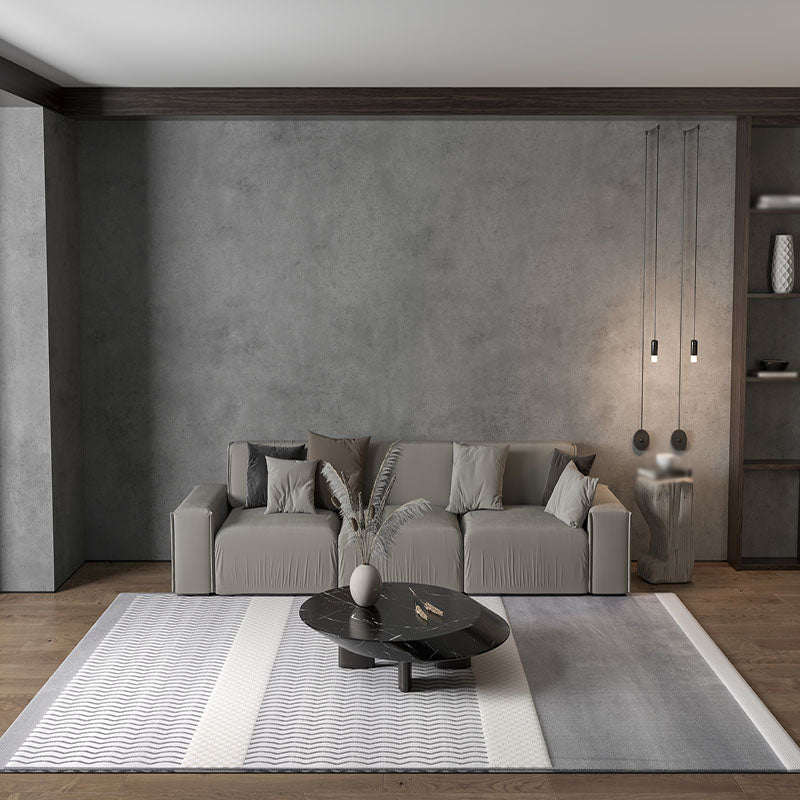 Modern Geometry Print Rug Polyester Indoor Carpet Stain Resistant Area Rug for Living Room