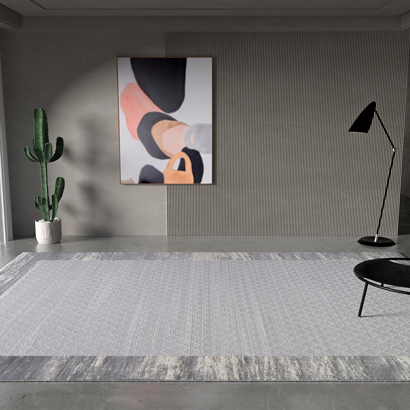 Modern Geometry Print Rug Polyester Indoor Carpet Stain Resistant Area Rug for Living Room