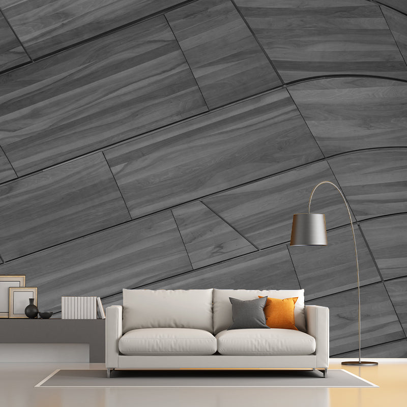 Brick Mural Decal Modern Mildew Resistant Wall Covering for Living Room