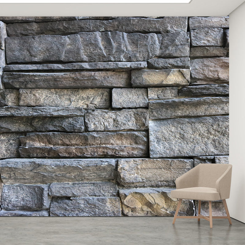 Brick Customized Mural Decal Modern Mildew Resistant Wall Covering for Living Room