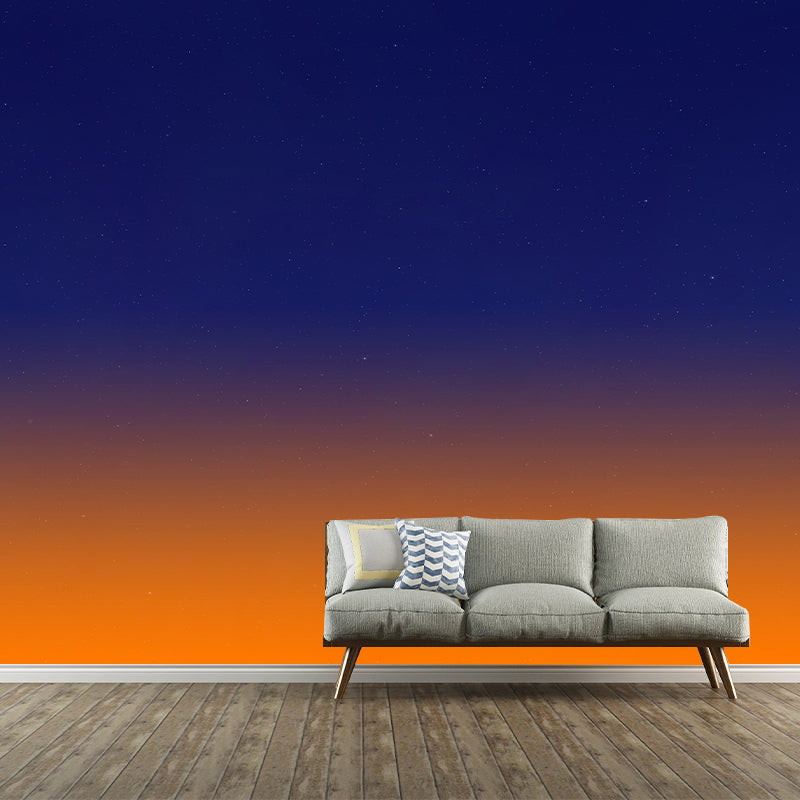 Outer Space Mural Wallpaper Personalized Size Wall Covering for Study Room