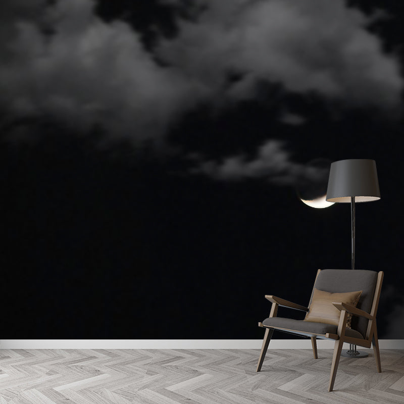 Modern Outer Space Mural Stain Resistant Wall Art for Living Room Sitting Room