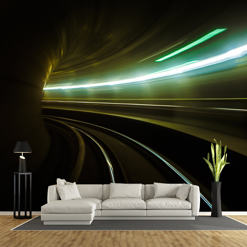 Tunnel Extension Wall Mural Mildew Resistant Wallpaper for Dining Room Bedroom