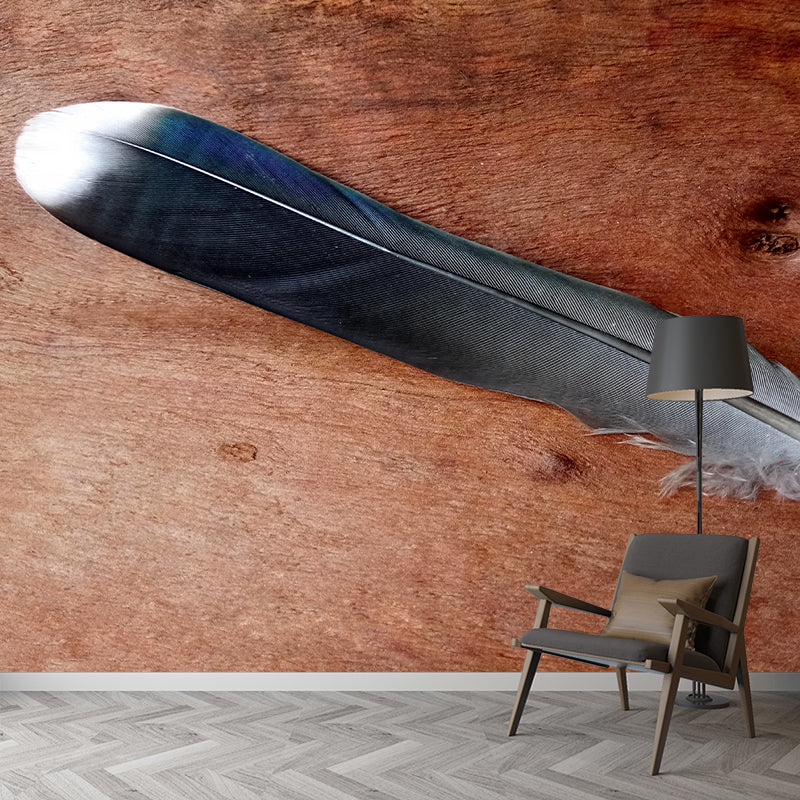 Feather Wall Mural for Living Room Bedroom, Removable, Customized Size