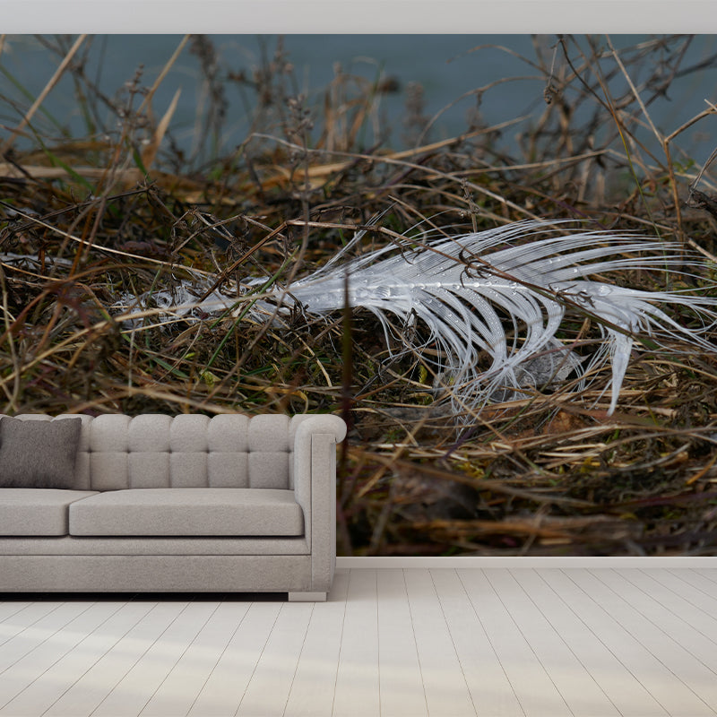 Plumage Mural Moisture-Resistant Wall Decoration for Living Room Bedroom