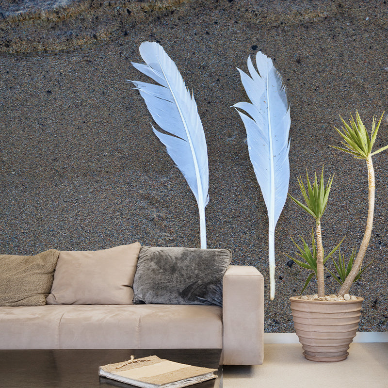 Plumage Mural Moisture-Resistant Wall Decoration for Living Room Bedroom