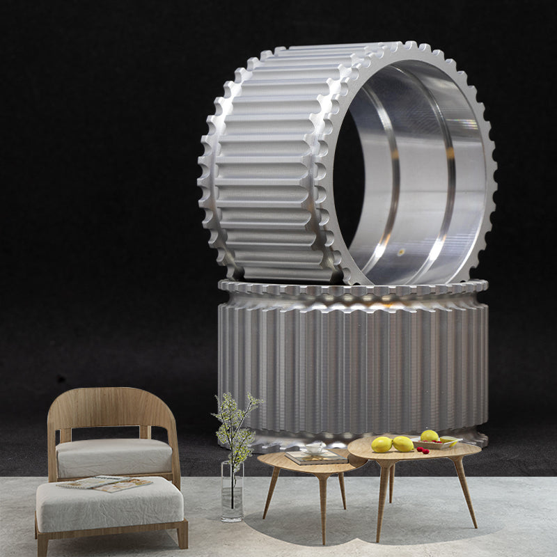 Engine Photography Style Building Mural Mildew Resistant for Wall Decor