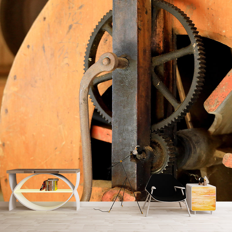 Industrial Photography Style Building Mural Wallpaper Mildew Resistant for Wall Decor