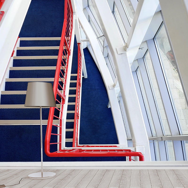 Contemporary Photography Style Building Mural Wallpaper Mildew Resistant for Home