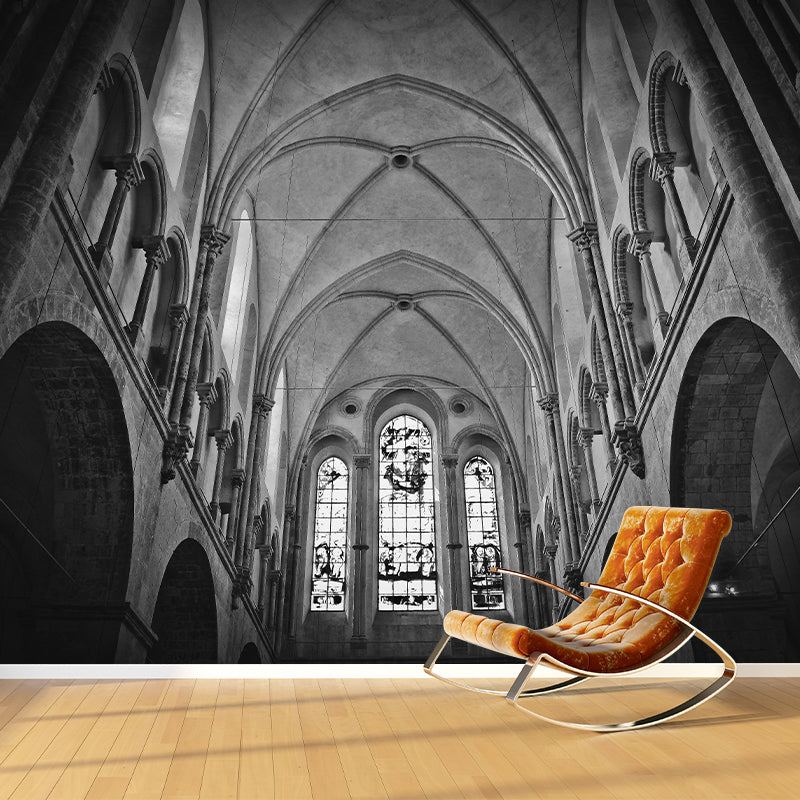 Vivid Photography Style Building Mural Wallpaper Mildew Resistant for Home Decor