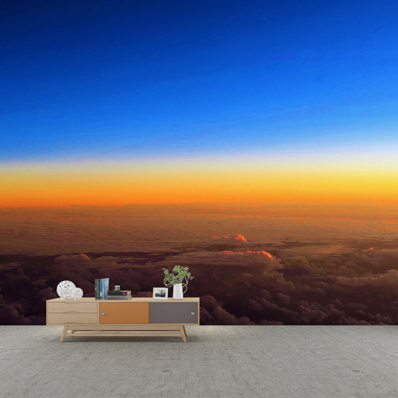 Contemporary Photography Style Sky Mural Wallpaper Mildew Resistant Wall Covering