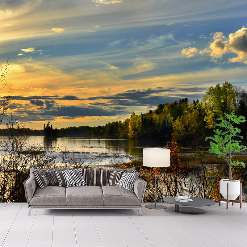 Contemporary Photography Style Sky Mural Wallpaper Mildew Resistant Wall Covering