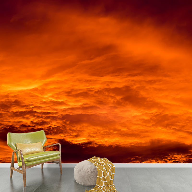 Cloud Sky Photography Style Sky Mural Wallpaper Mildew Resistant Wall Art