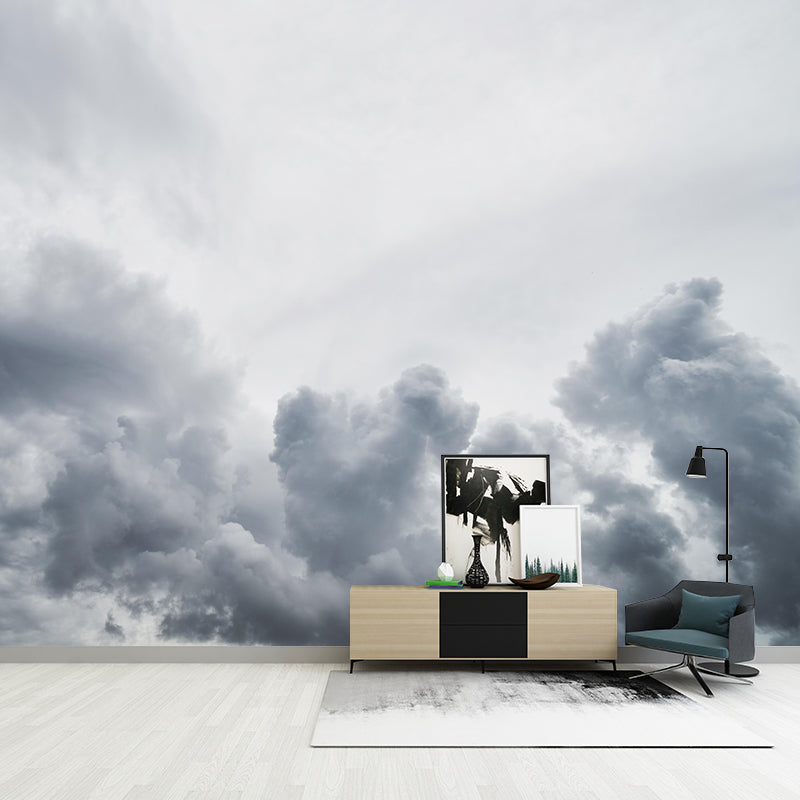 Contemporary Photography Style Sky Mural Wallpaper Mildew Resistant for Room