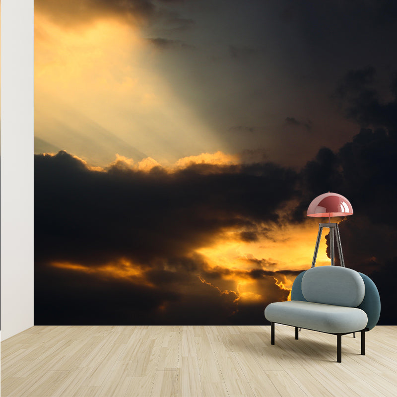 Contemporary Photography Style Sky Mural Wallpaper Mildew Resistant for Home