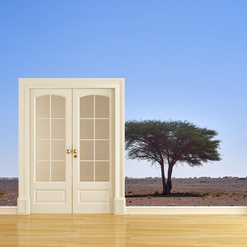 Contemporary Photography Style Desert Mural Wallpaper Mildew Resistant Wall Art