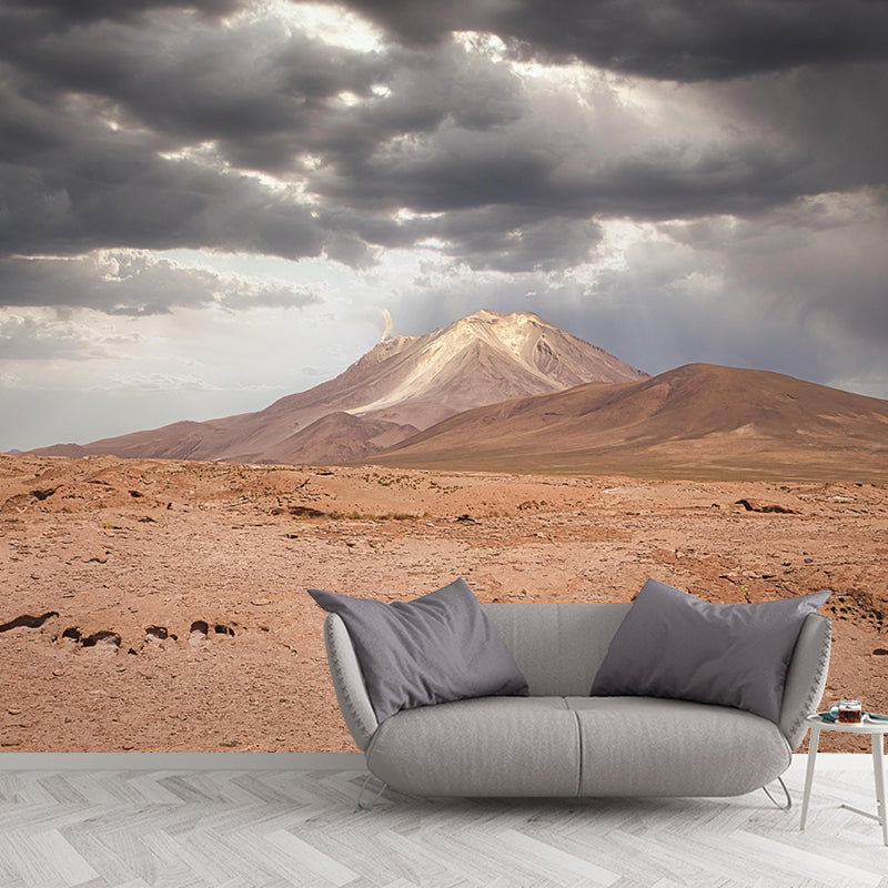 Desert Mural Contemporary Photography Style Wallpaper Mildew Resistant for Decoration