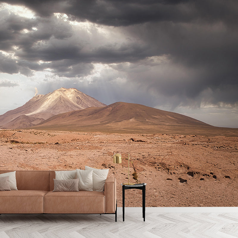 Desert Mural Contemporary Photography Style Wallpaper Mildew Resistant for Decoration