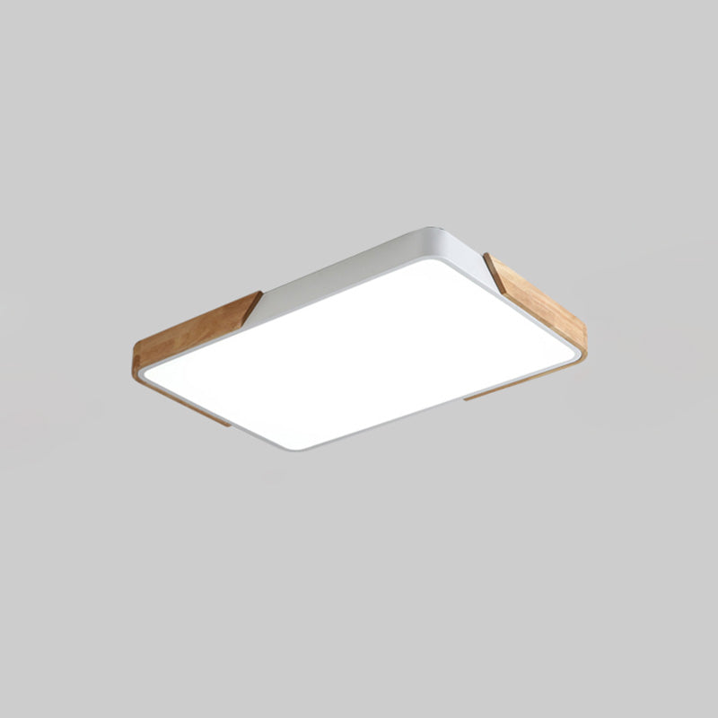Plafonnier LED de Style macaron moderne, montage encastré géométrique en fer pour chambre à coucher