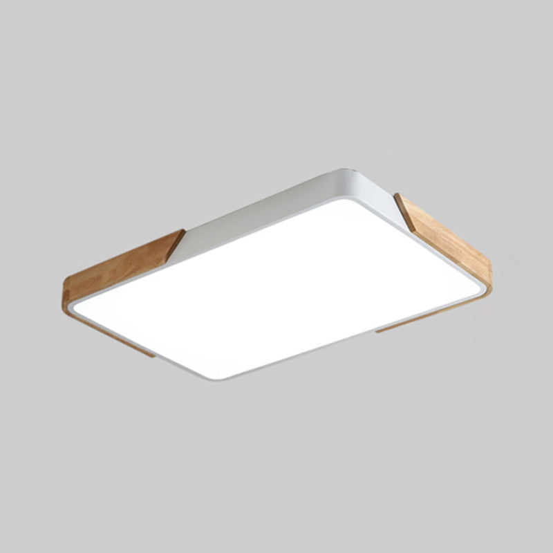 Plafonnier LED de Style macaron moderne, montage encastré géométrique en fer pour chambre à coucher