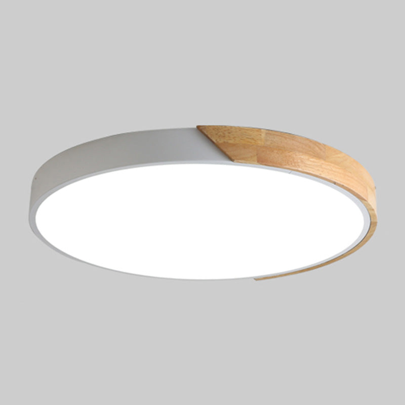 Plafonnier LED de Style macaron moderne, montage encastré géométrique en fer pour chambre à coucher