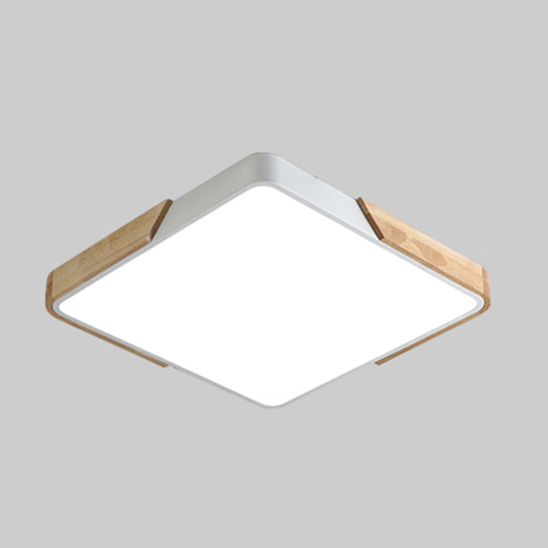 Plafonnier LED de Style macaron moderne, montage encastré géométrique en fer pour chambre à coucher